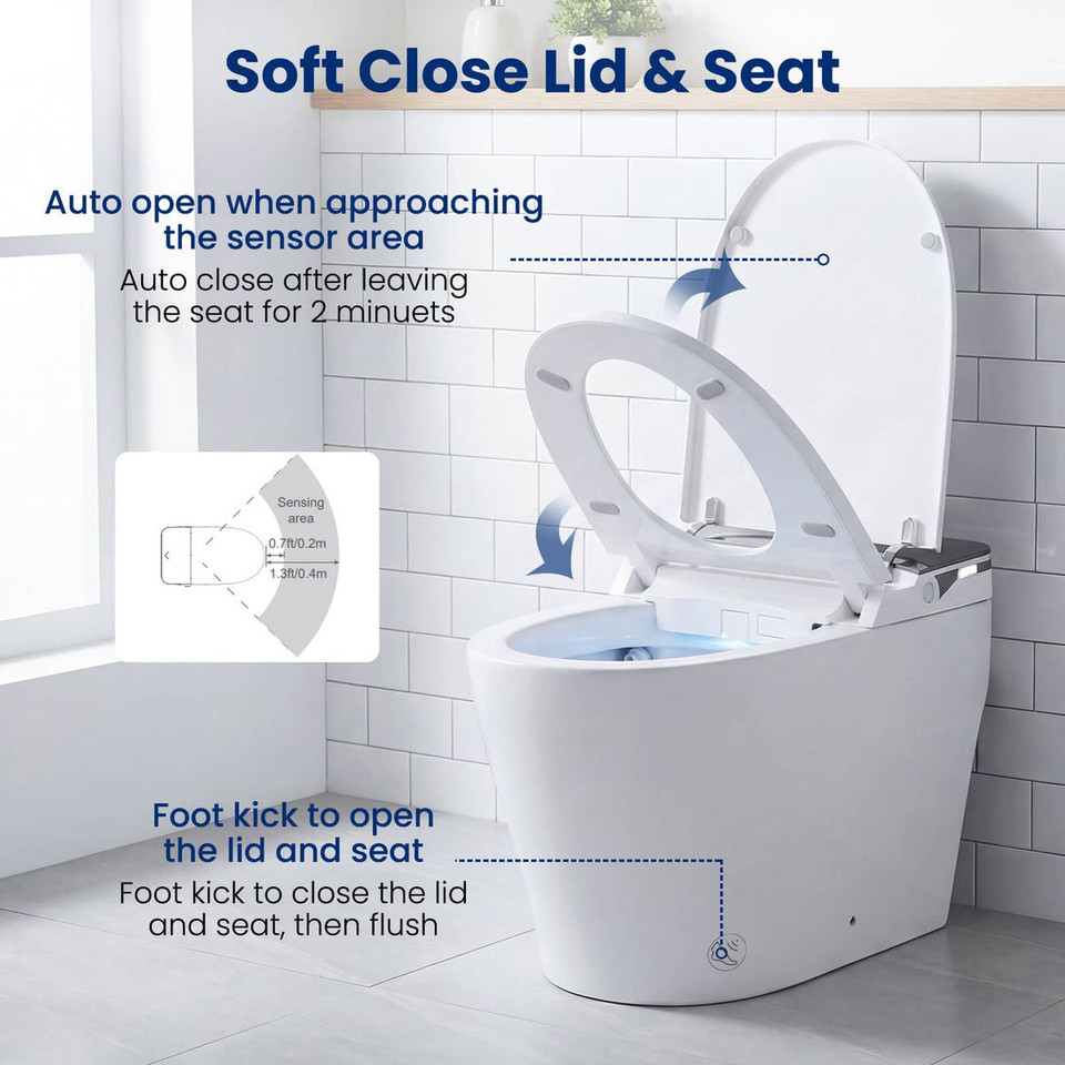 ADA Height Electric One-Piece Toilet with Multiple Flushing Options product image