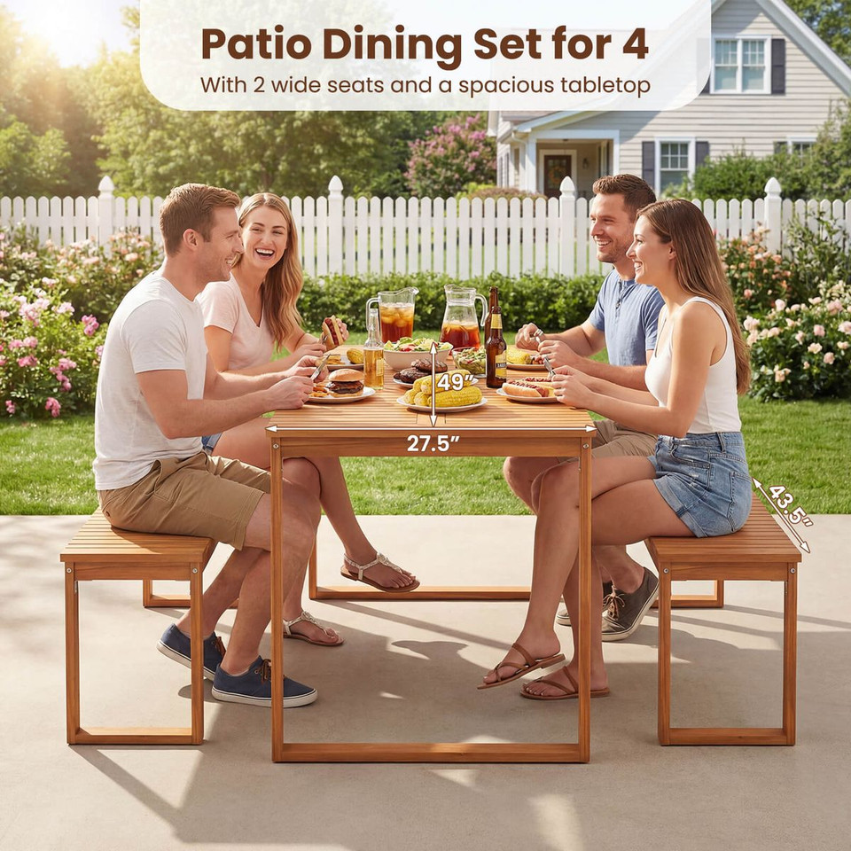 Outdoor Acacia Wood Dining Table product image