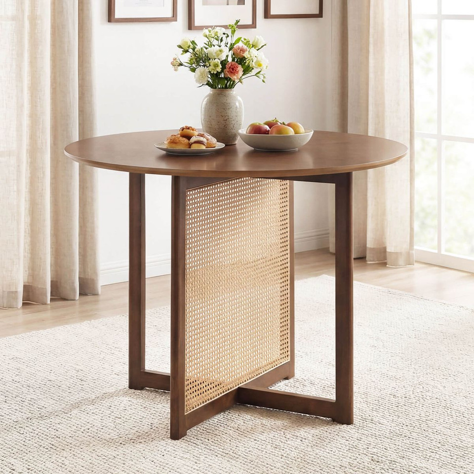 Round Dining Table with Cross Pedestal Base product image