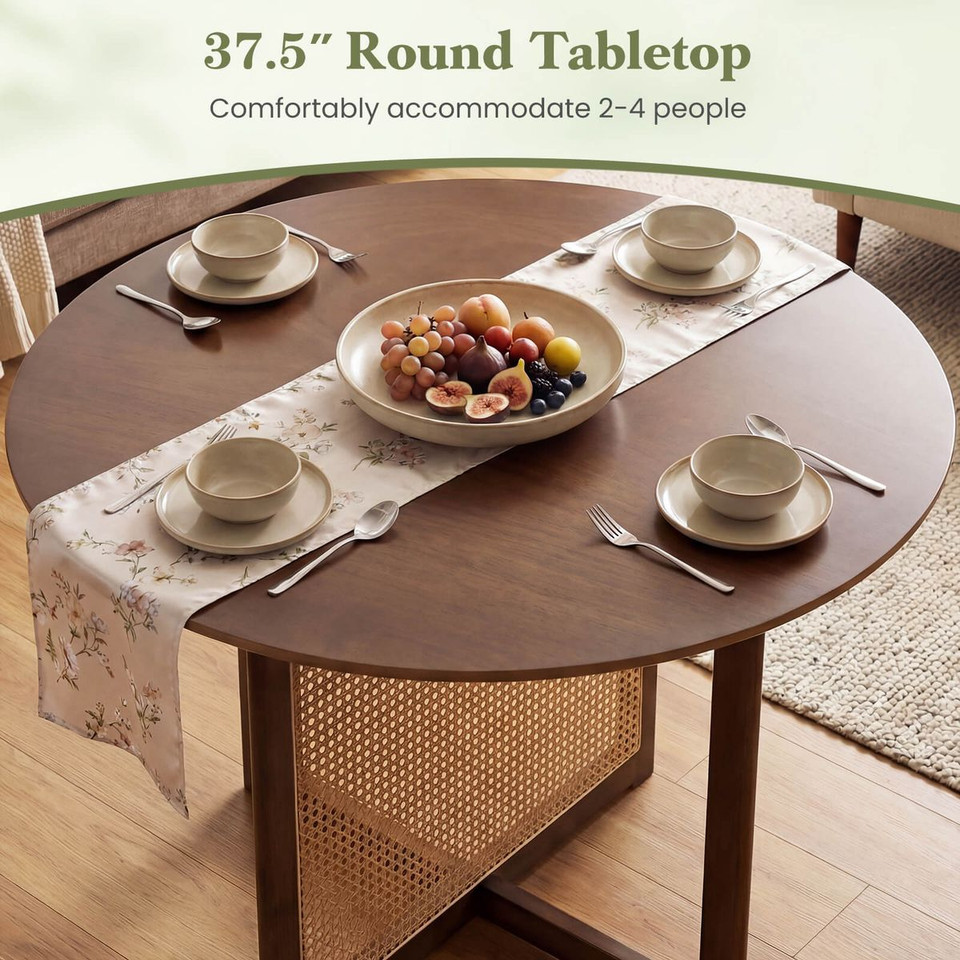 Round Dining Table with Cross Pedestal Base product image