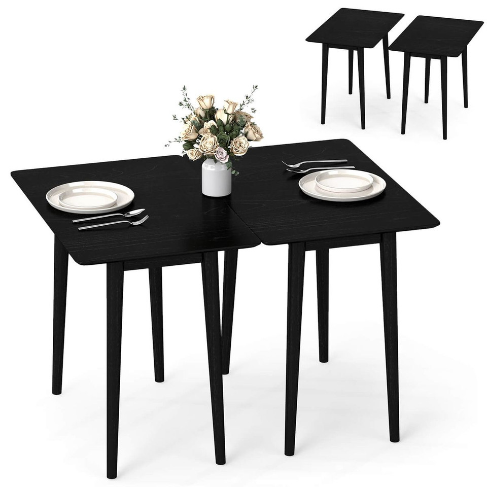 34” Rectangular Wooden Dining Table with Rubber Wood Legs product image