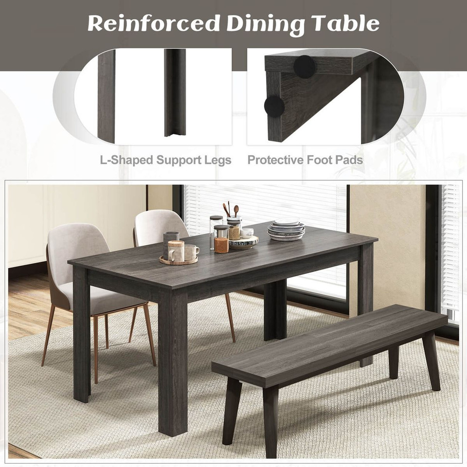 63" Rectangular Dining Table for 6 People product image
