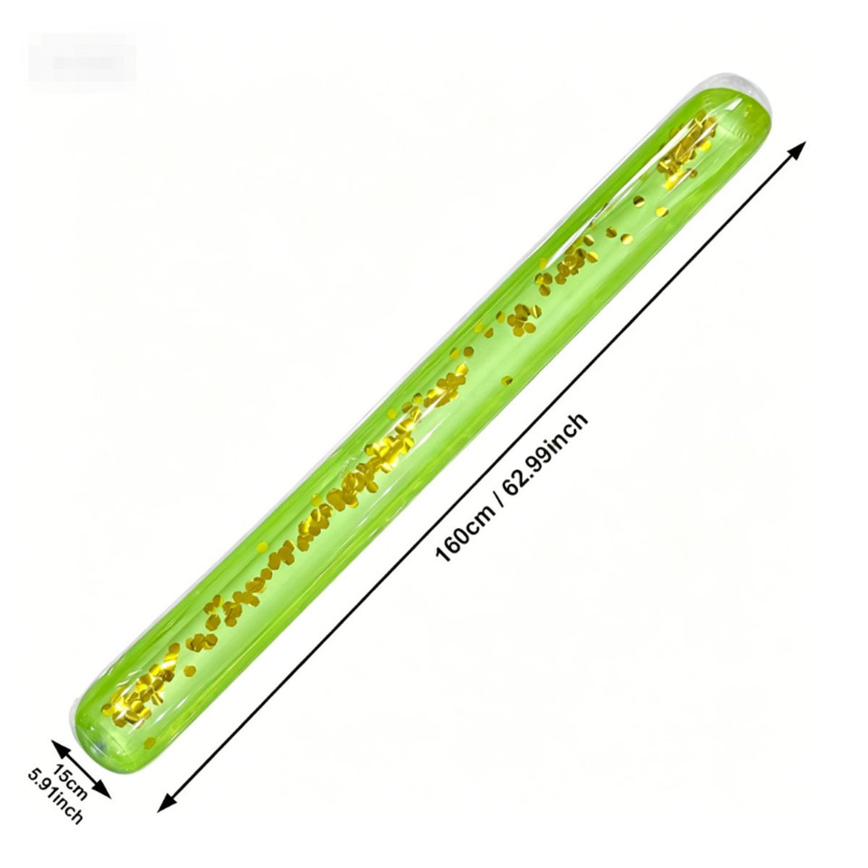 Glitter-Filled Inflatable Pool Noodle Float product image