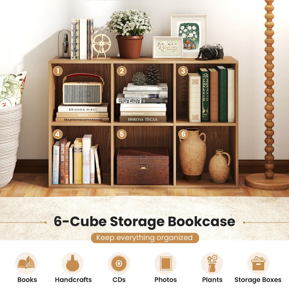 6-Cube Bookcase with Anti-Tippling Kits product image