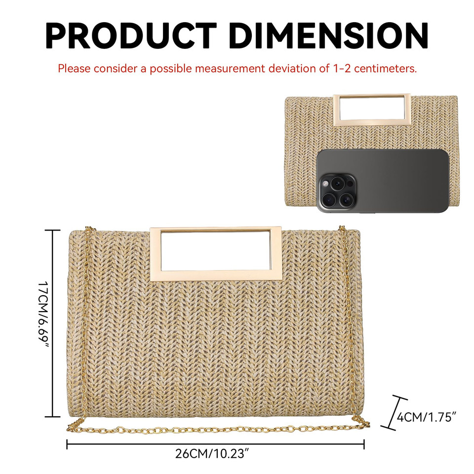 Summer Straw Evening Clutch product image