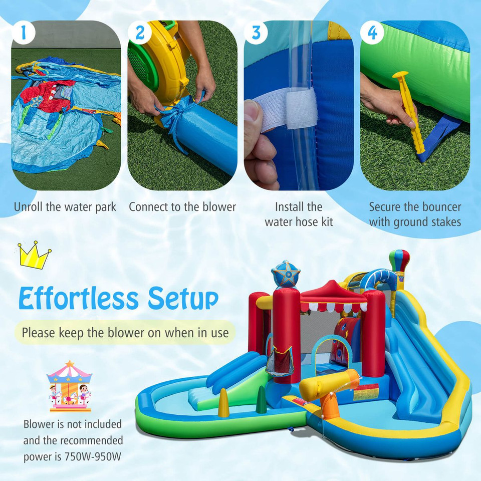 Inflatable Water Park Castle with Action-Packed Play Areas product image