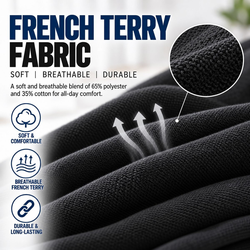 Men's French Terry Lounge Pants (3-Pack) product image