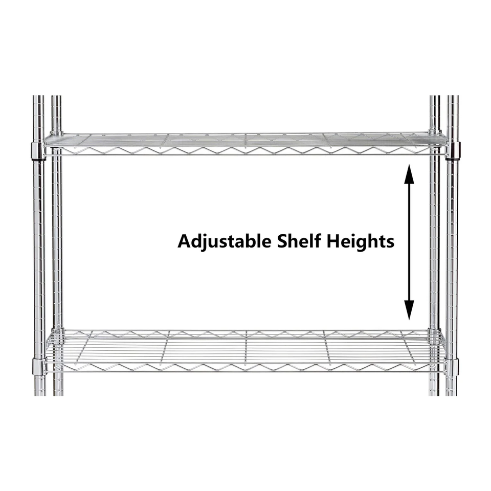 3, 4, 5 Tier Steel Shelving Units (2 Colors) product image