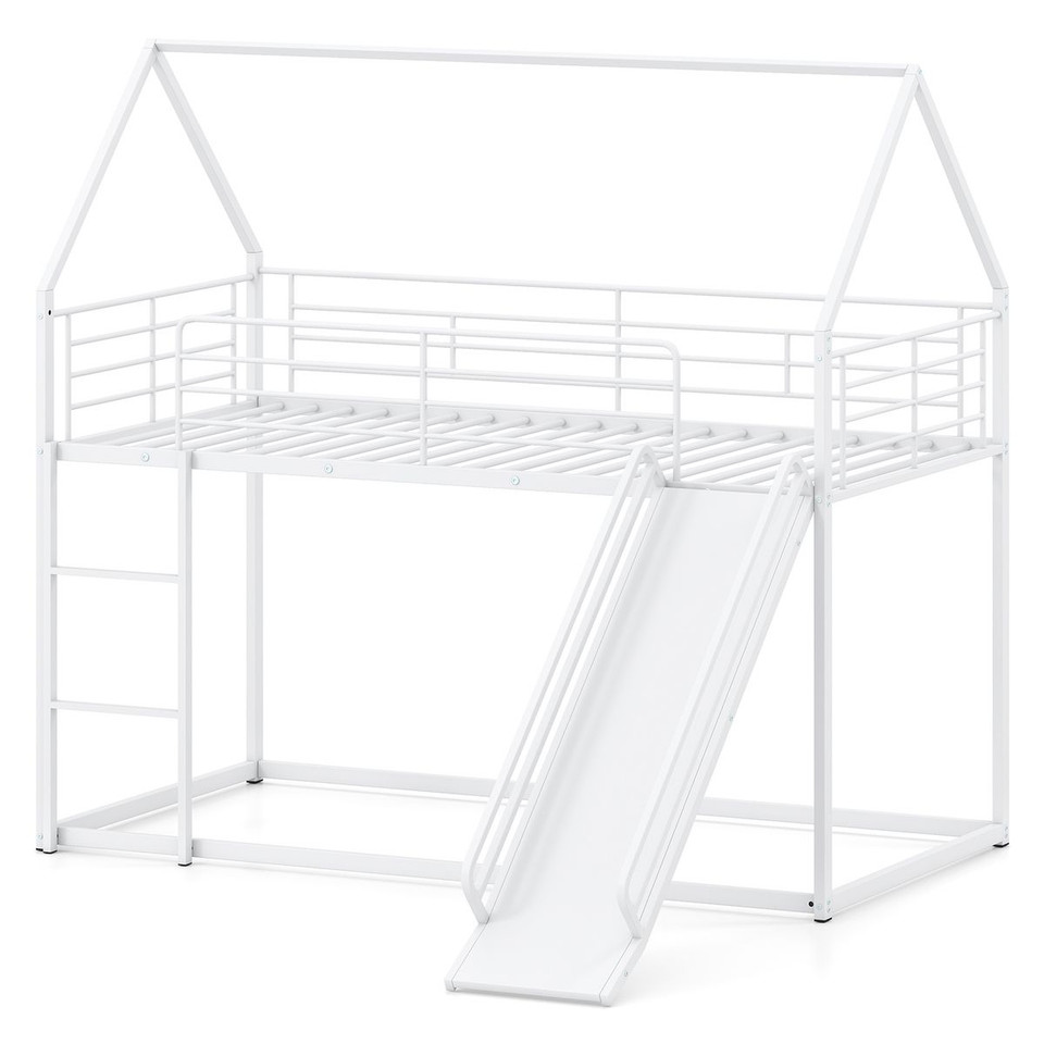 Twin Over Twin Low Bunk Bed House product image