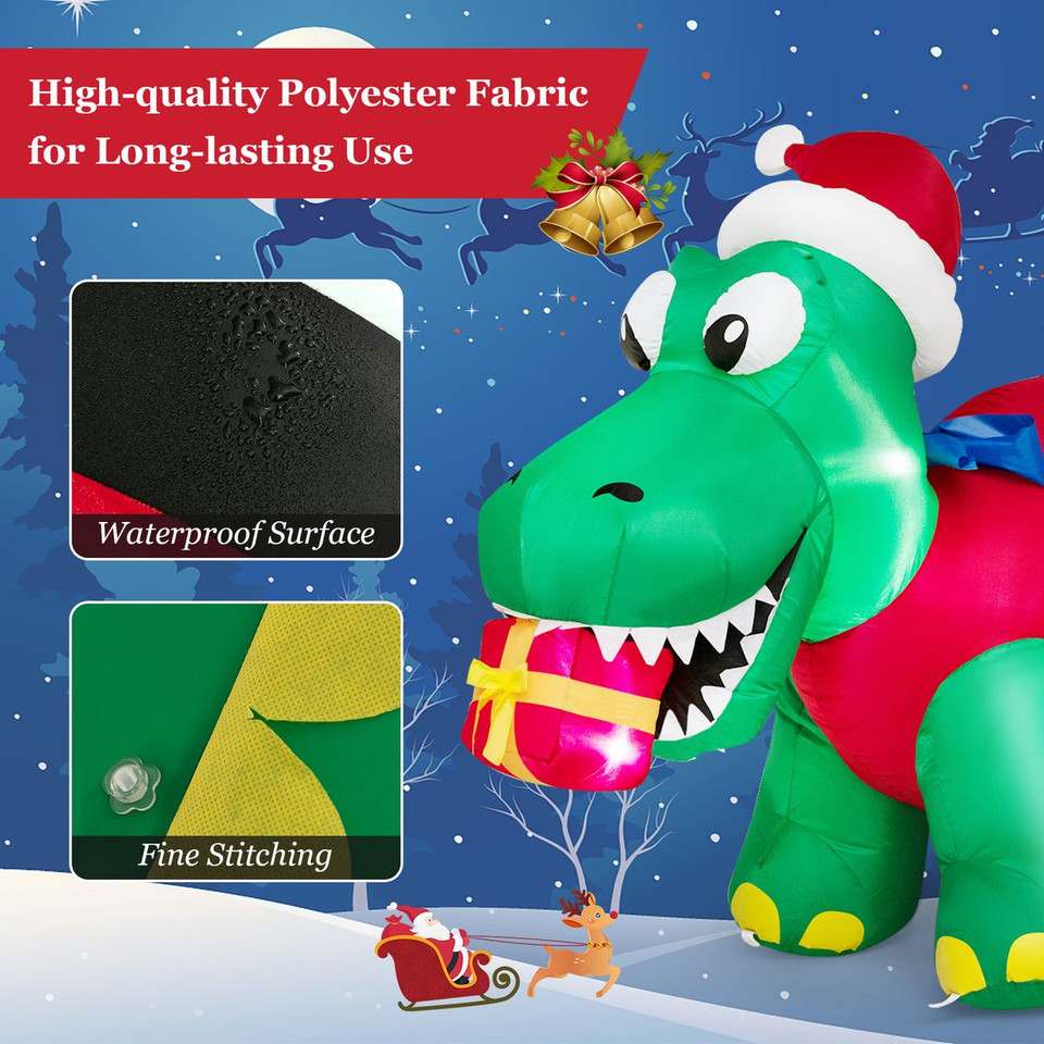 Inflatable Christmas Dinosaur product image