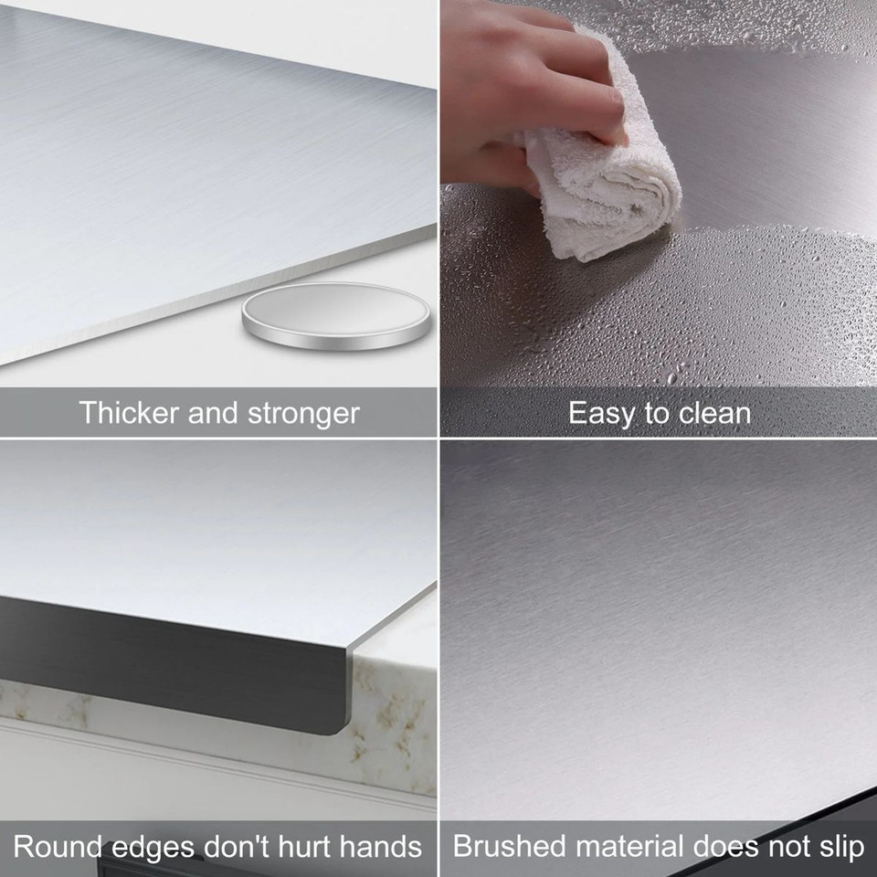 Double Sided Stainless Steel Cutting Board product image