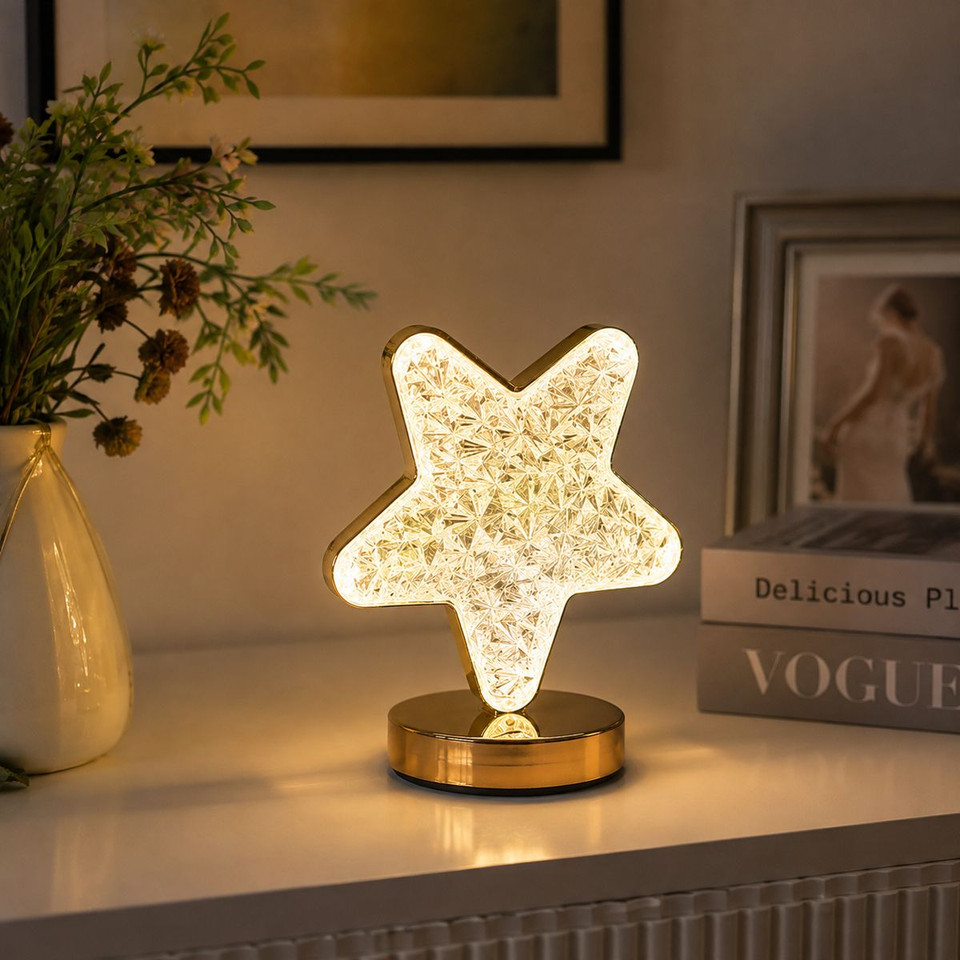 Rechargeable LED Acrylic Crystal Star Touch Light product image