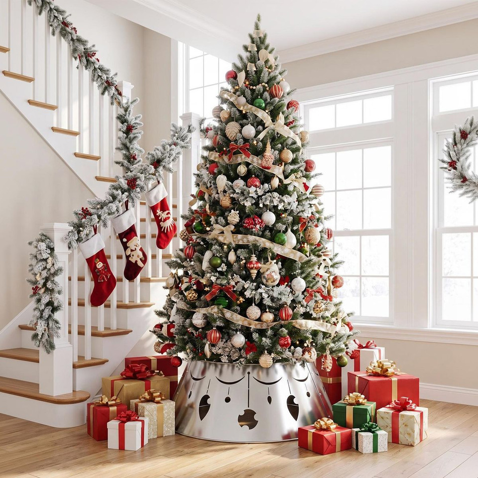 Metal Christmas Tree Collar Basket product image