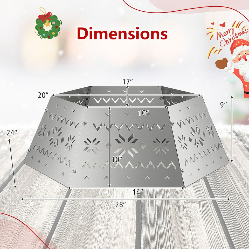 Metal Christmas Tree Collar Basket product image