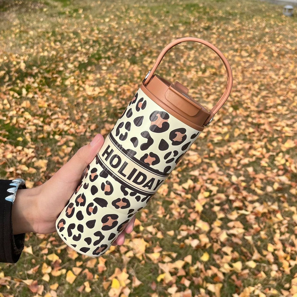 25oz Insulated Tumbler with Handle and Straw  product image