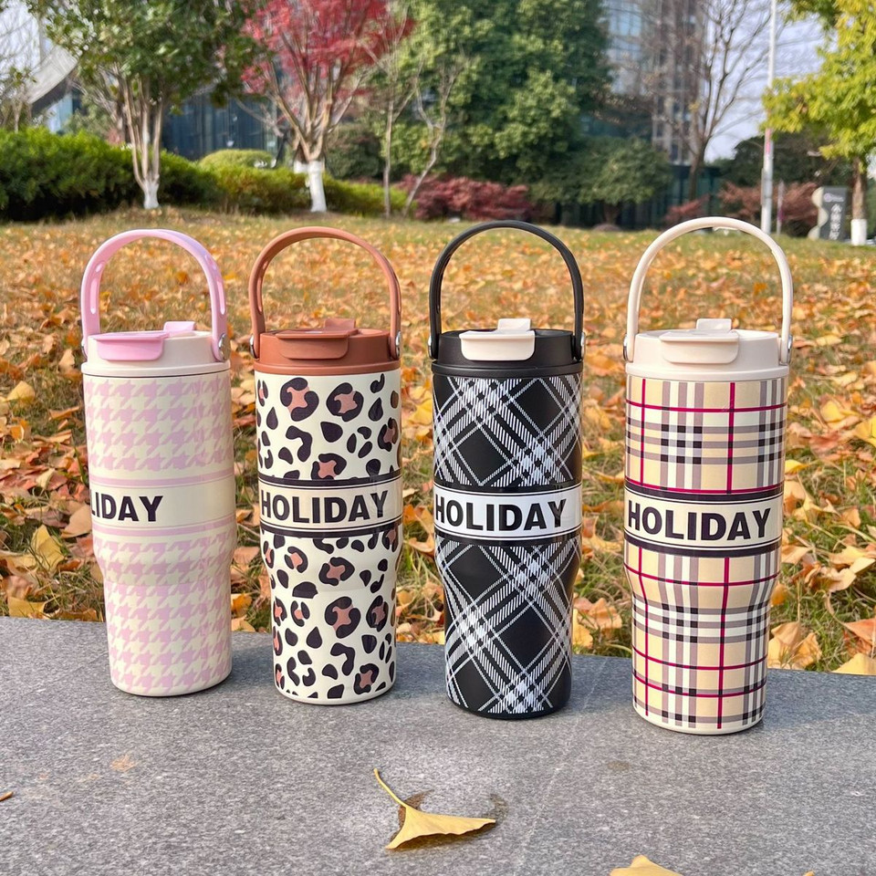 25oz Insulated Tumbler with Handle and Straw  product image