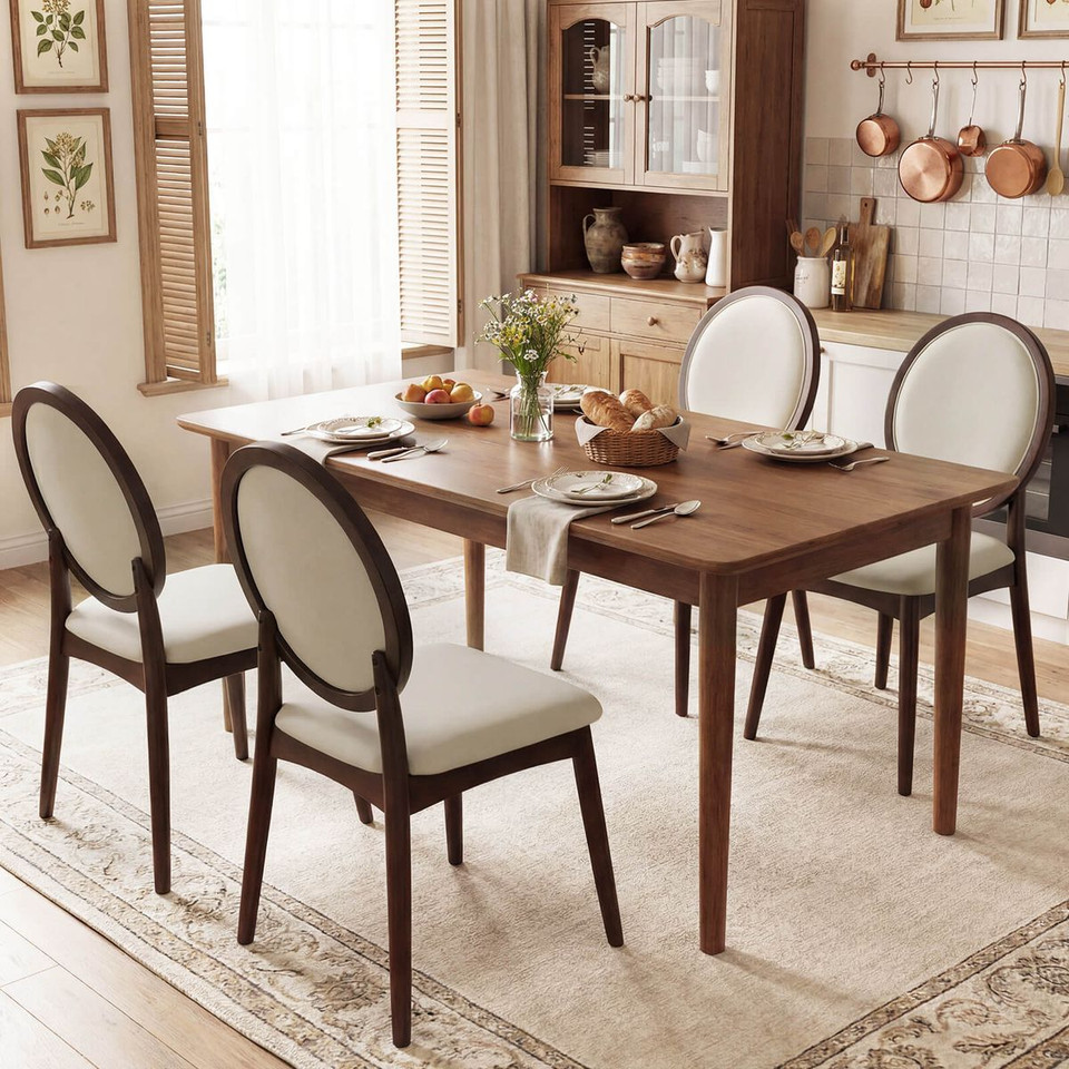 Upholstered Dining Chairs with Padded Backrest (Set of 2 or 4) product image