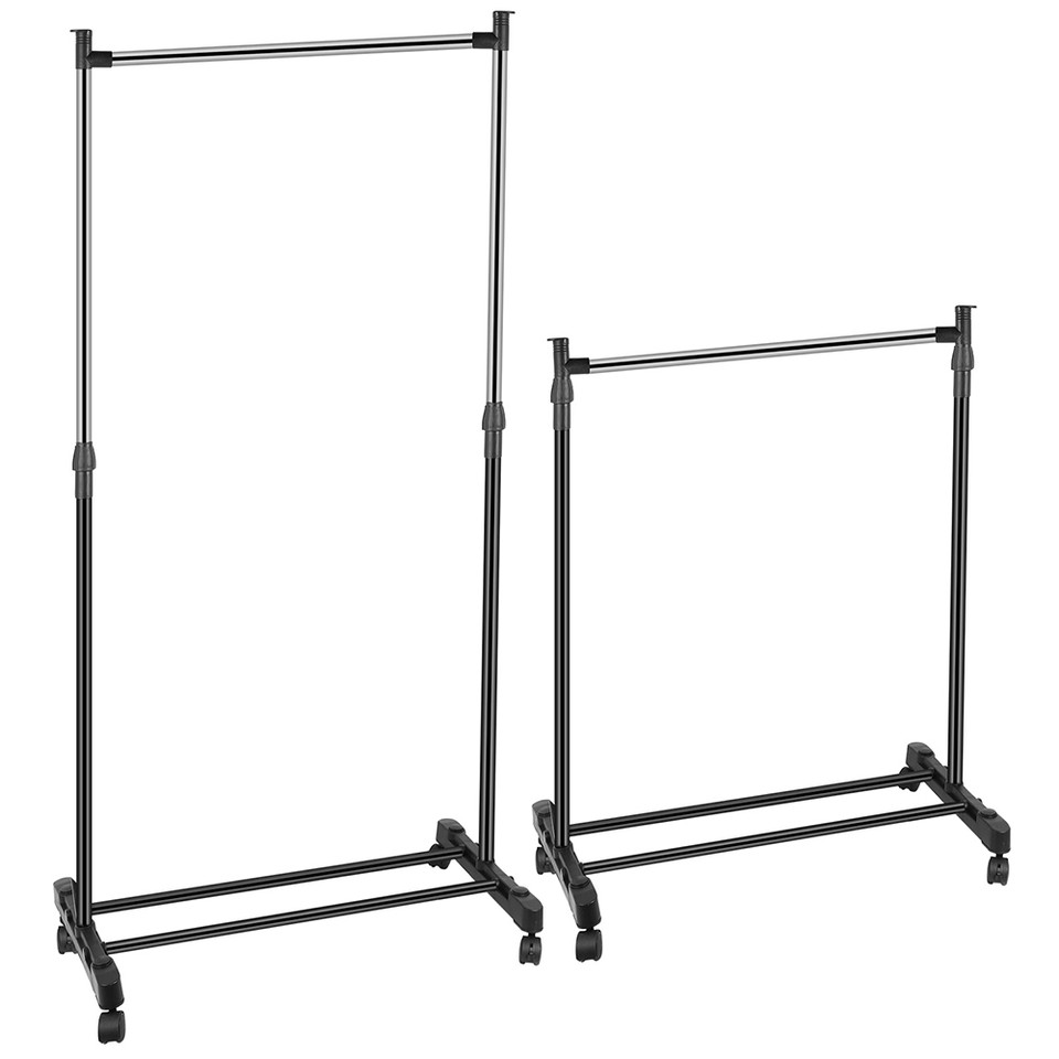 Height-Adjustable Garment Rack with Wheels product image
