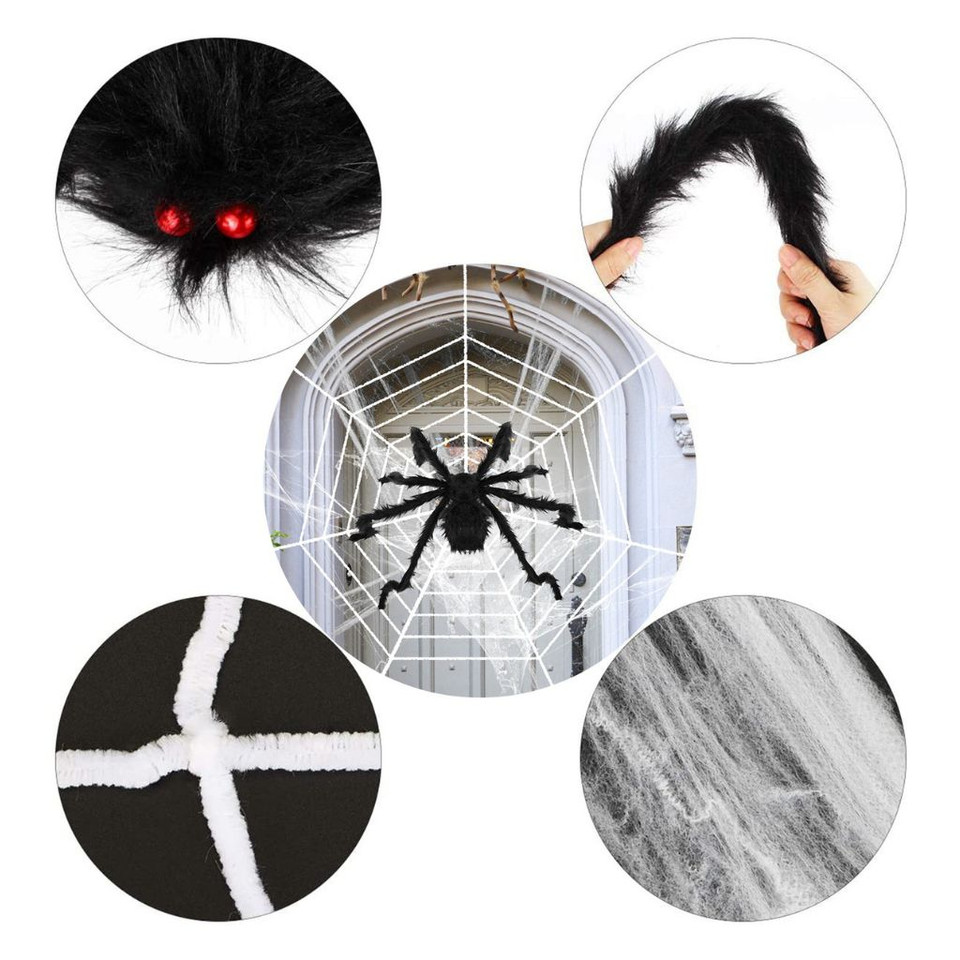 Halloween Spider and Web Decoration product image