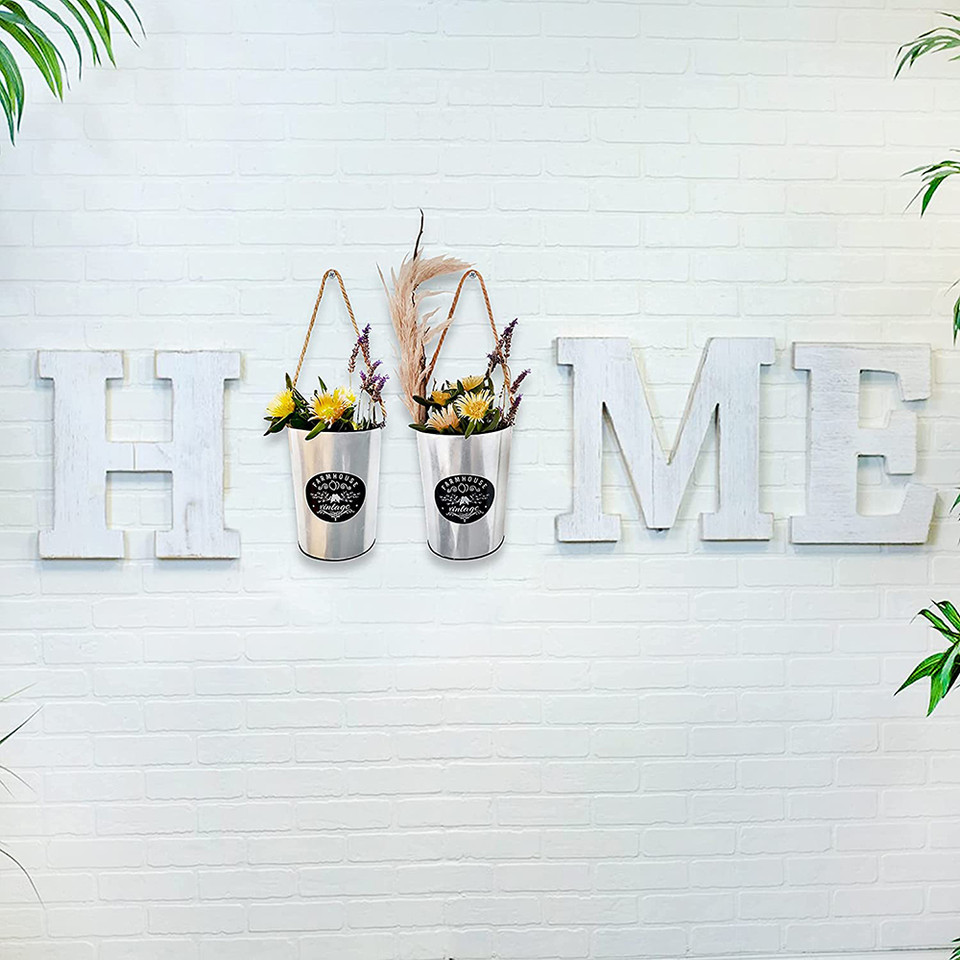 Farmhouse Rustic Style Hanging Wall Vase Planter product image