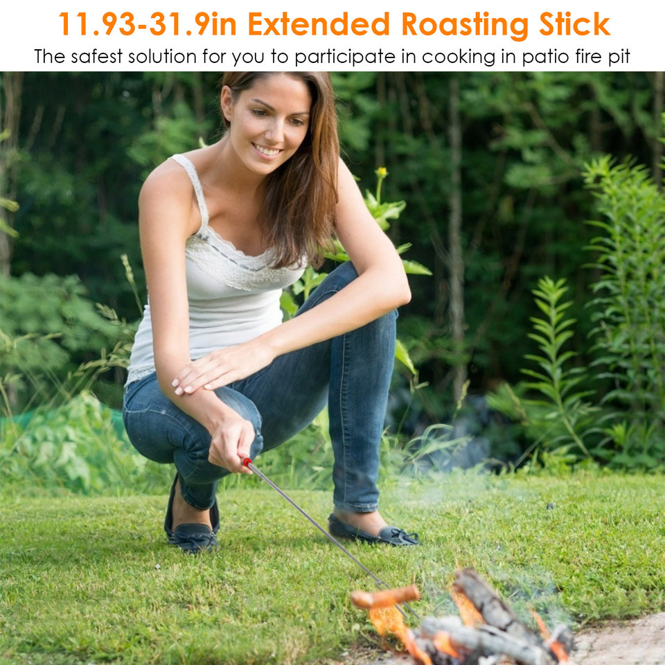 LakeForest® Stainless Steel Roasting Sticks Set with Bonus Utensils product image