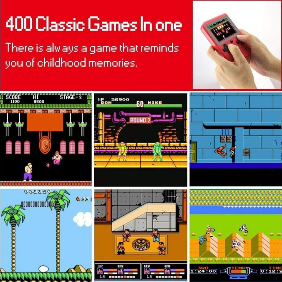 Handheld Game Console with 400 Built-in Games & Controller product image