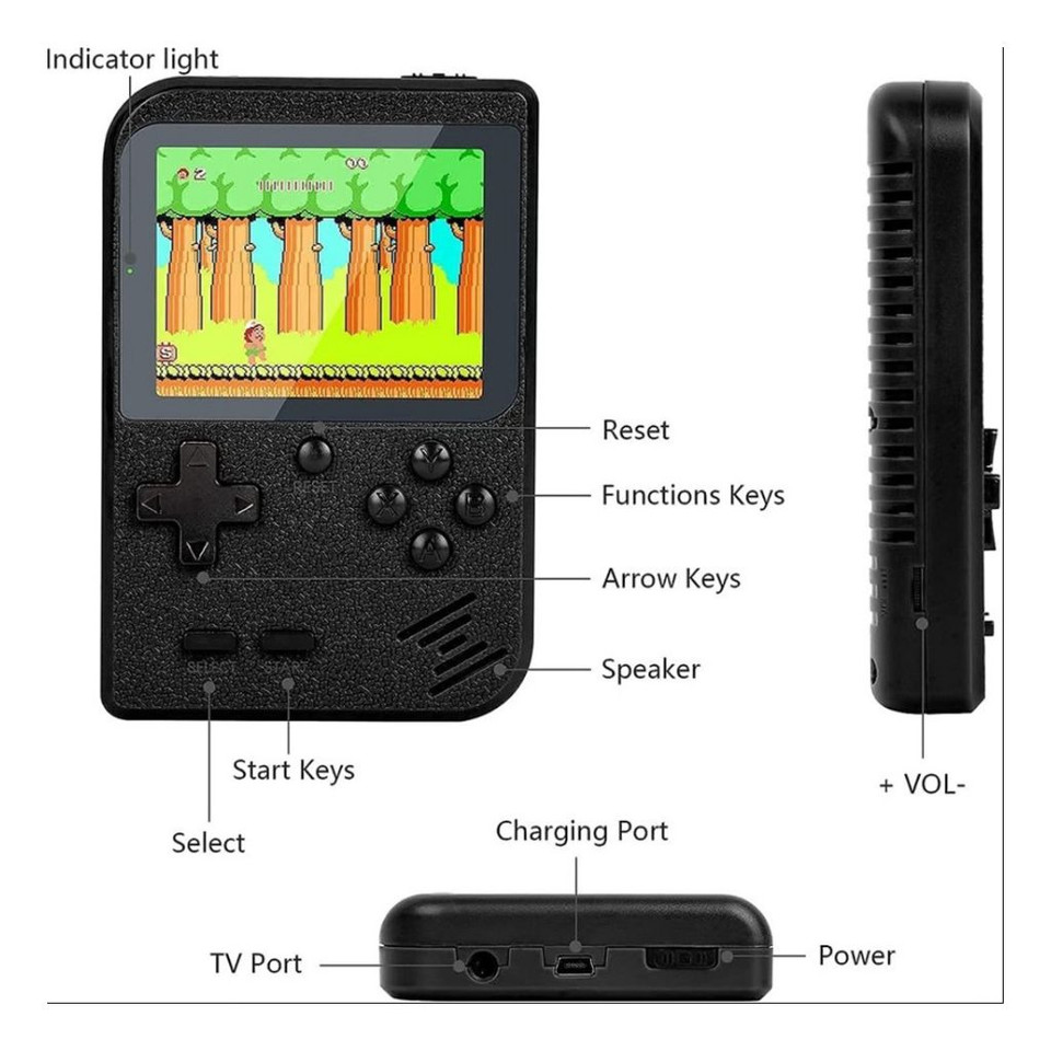 Handheld Game Console with 400 Built-in Games & Controller product image