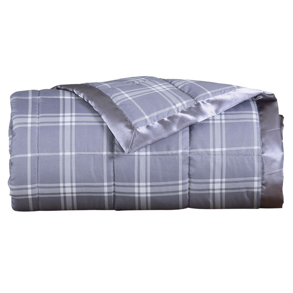 King-Size Luxury Microfiber Plaid Down-Alternative Blanket product image