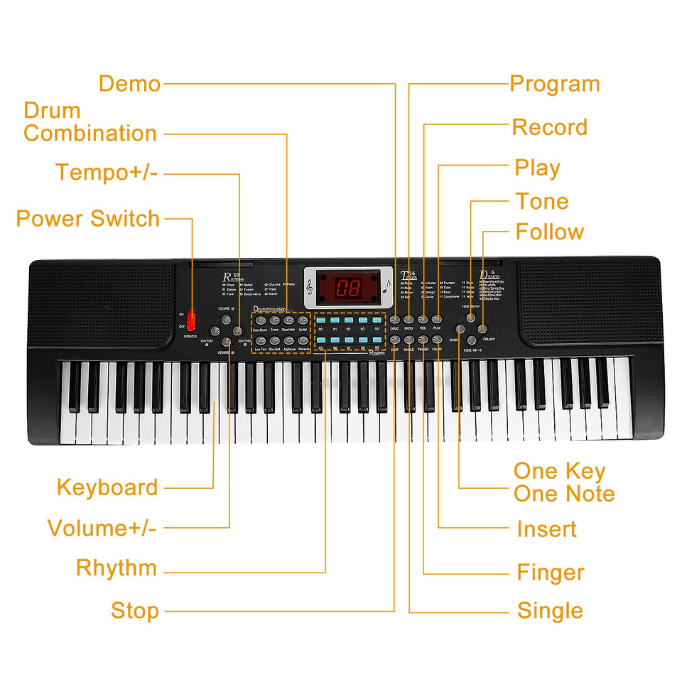 Kids' Electronic Keyboard with Stand product image