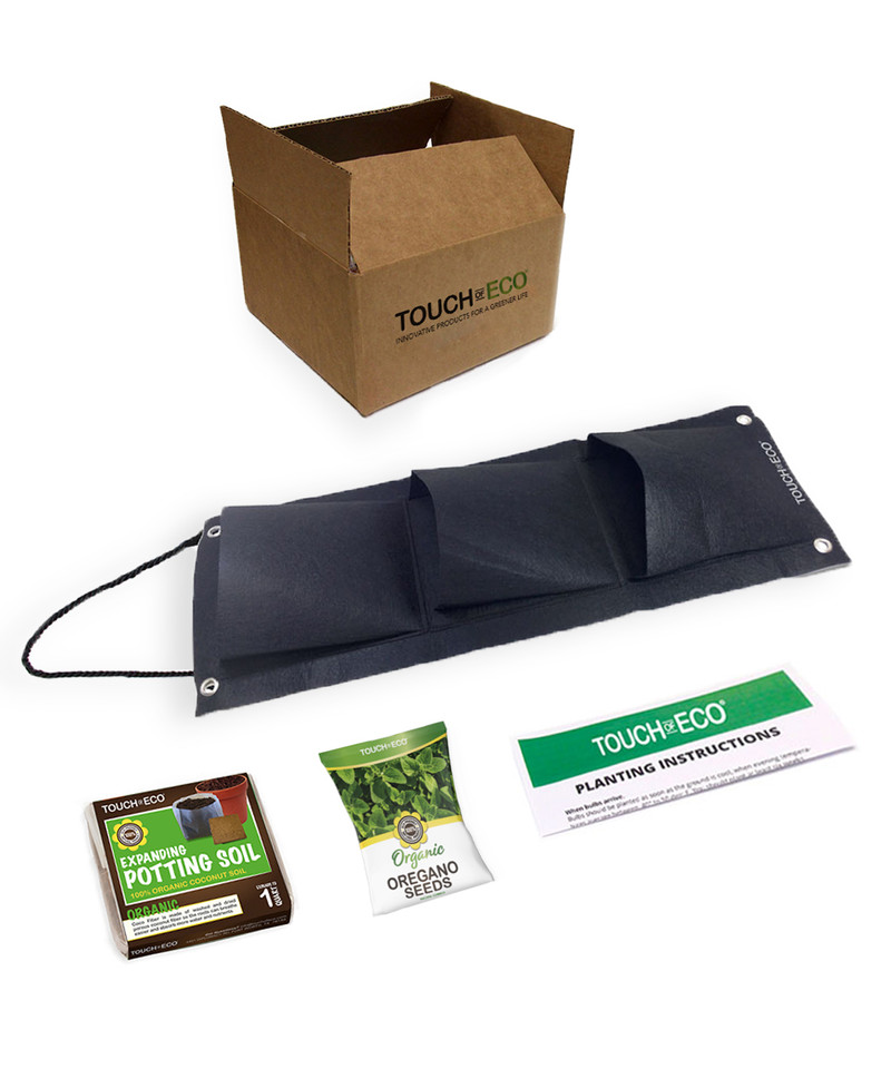 Indoor/Outdoor Organic Hanging Herb Garden Kit product image