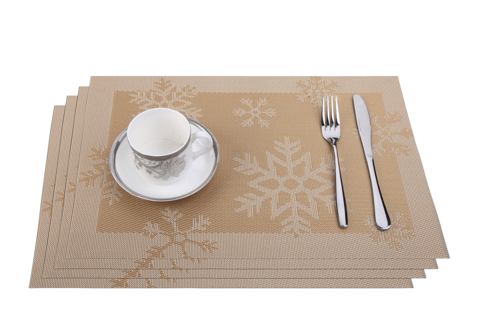 Cross Woven Vinyl Washable Table Mats (Set of 4) product image