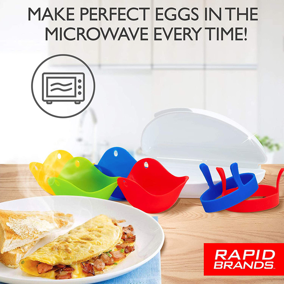 Rapid Brands® 7-Piece Microwave Poached & Omelette Egg Cookware Set product image