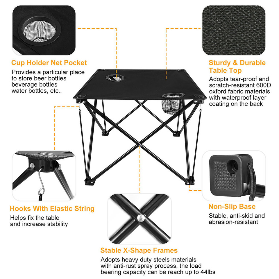 NewHome Foldable Portable Camping & Picnic Table with Carrying Bag product image