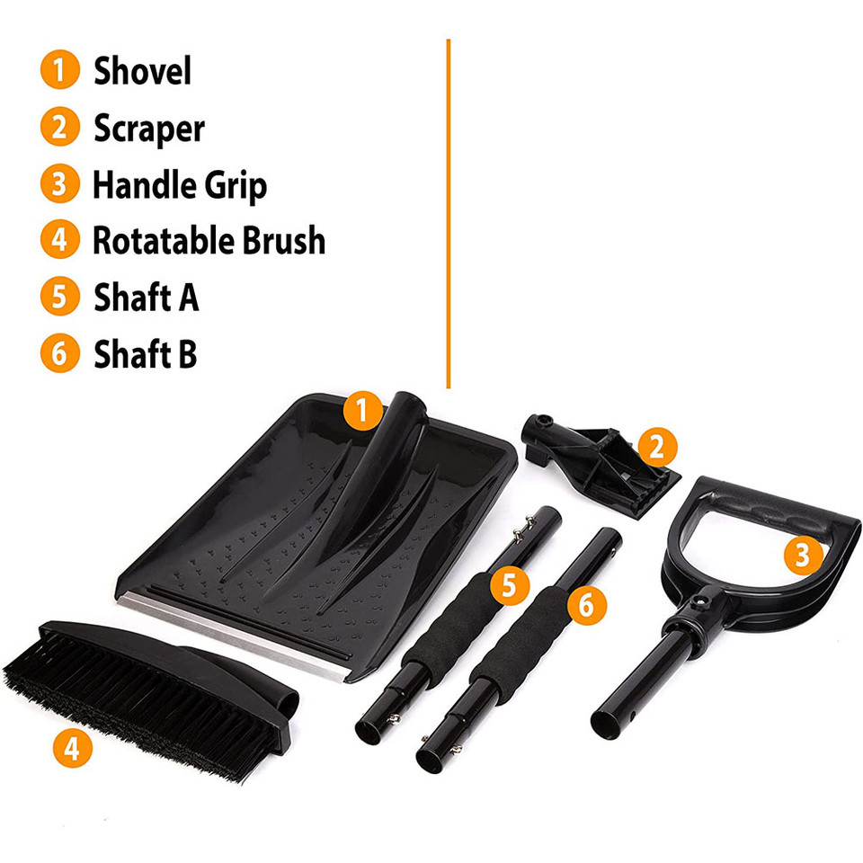 Zone Tech Car 3-in-1 Replaceable Heads Snow Brush Kit product image