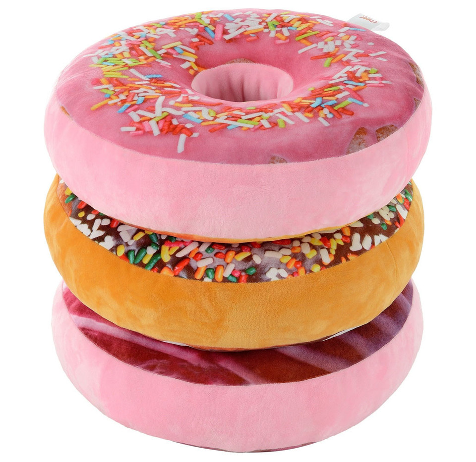 2-in-1 Reversible Super Soft Microplush Doughnut Pillow product image