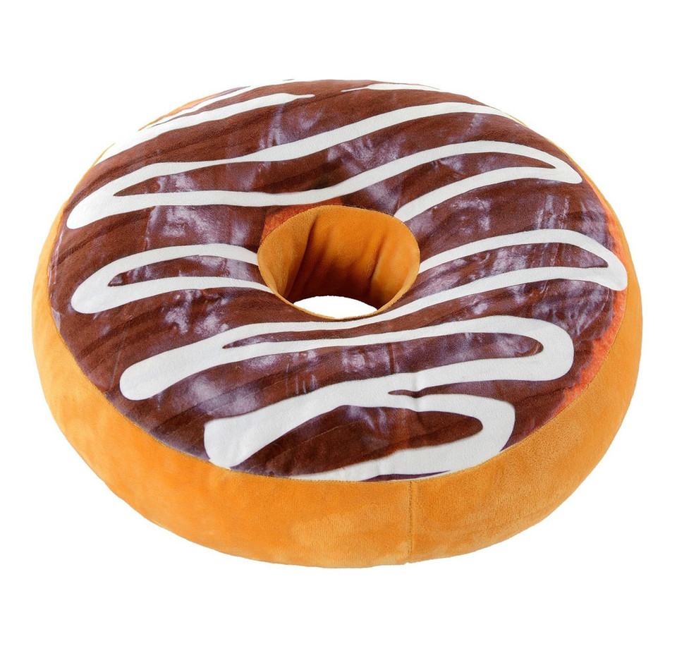 2-in-1 Reversible Super Soft Microplush Doughnut Pillow product image