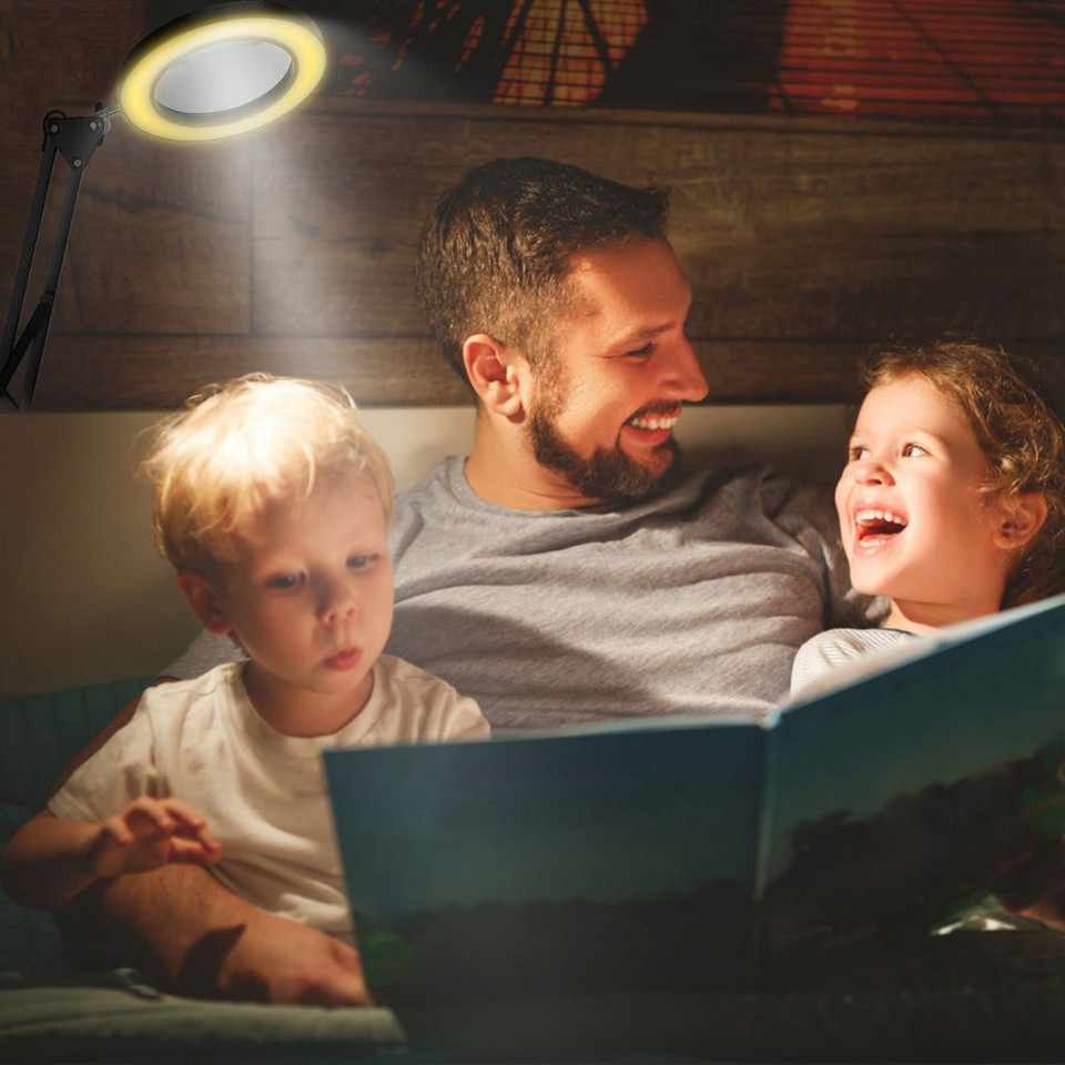 2-in-1 Magnifier & Desk Lamp with 72 LED Lights & 10 Brightness Modes product image