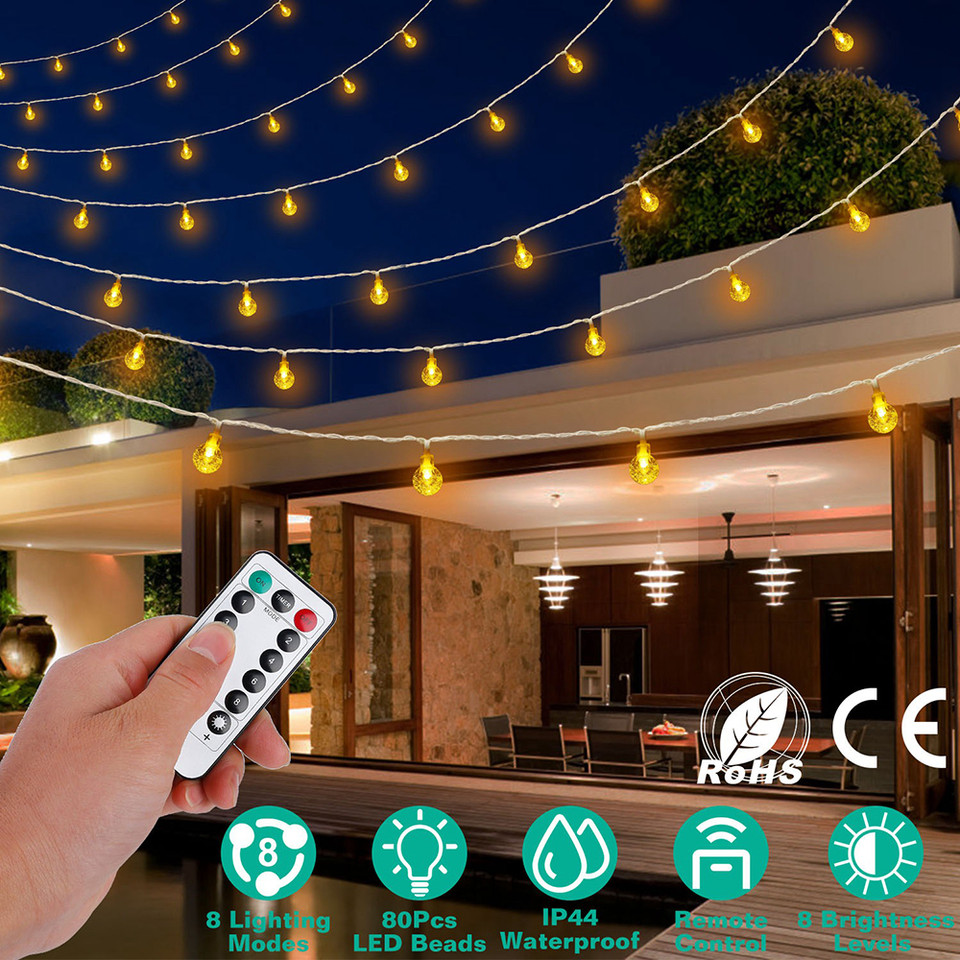 8-Mode Globe String Lights product image