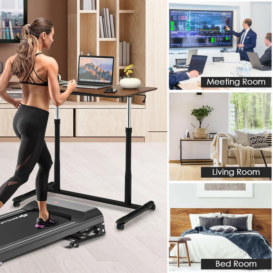 Rolling Height-Adjustable Sit/Stand Desk product image