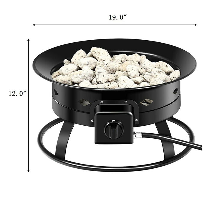 Portable 58,000 BTU Outdoor Propane Fire Pit product image