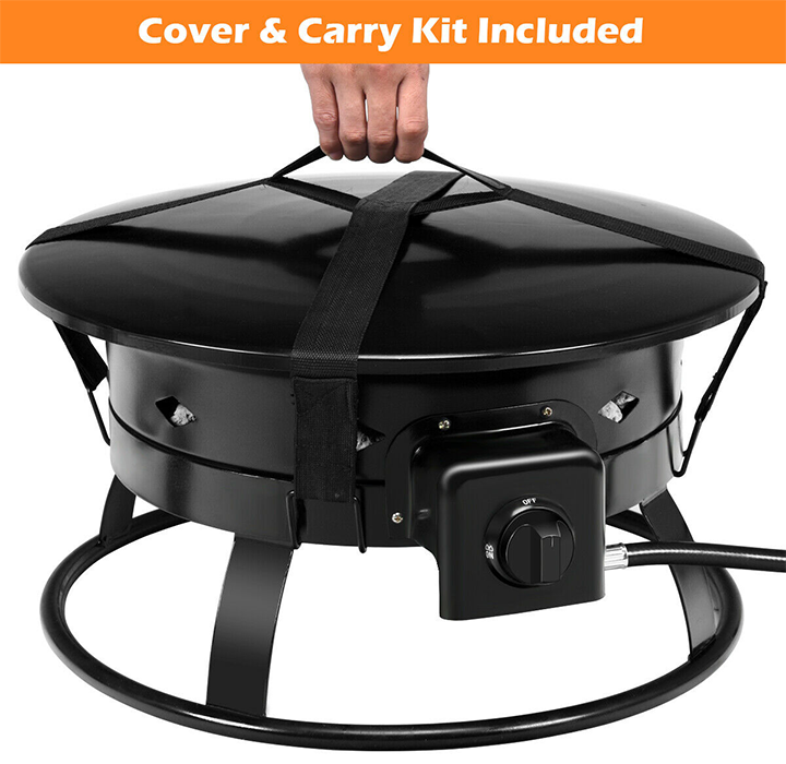 Portable 58,000 BTU Outdoor Propane Fire Pit product image