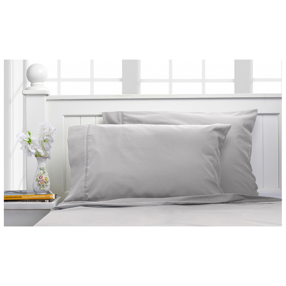 Chevron Embossed Bamboo 4-Piece Sheet Set product image