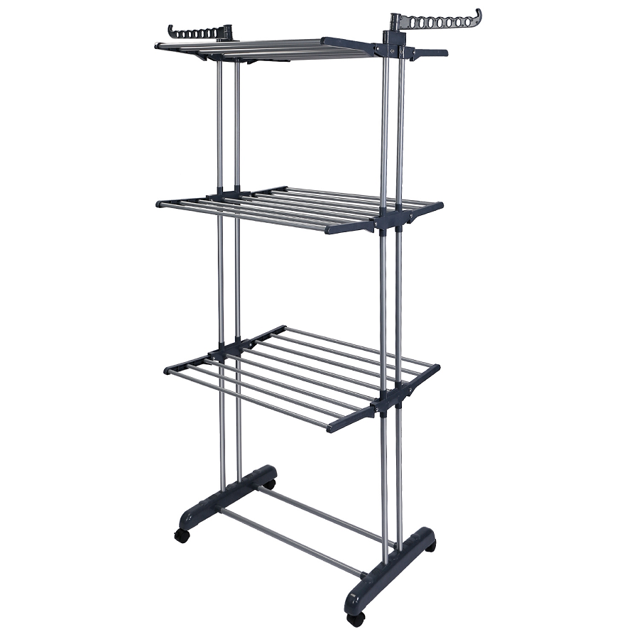 Rolling Collapsible Clothes Drying Rack product image