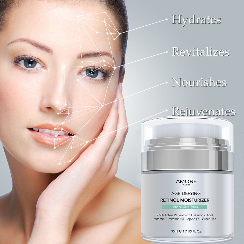 Amoré Paris™ Age-Defying Retinol Moisturizer for All Skin Types product image