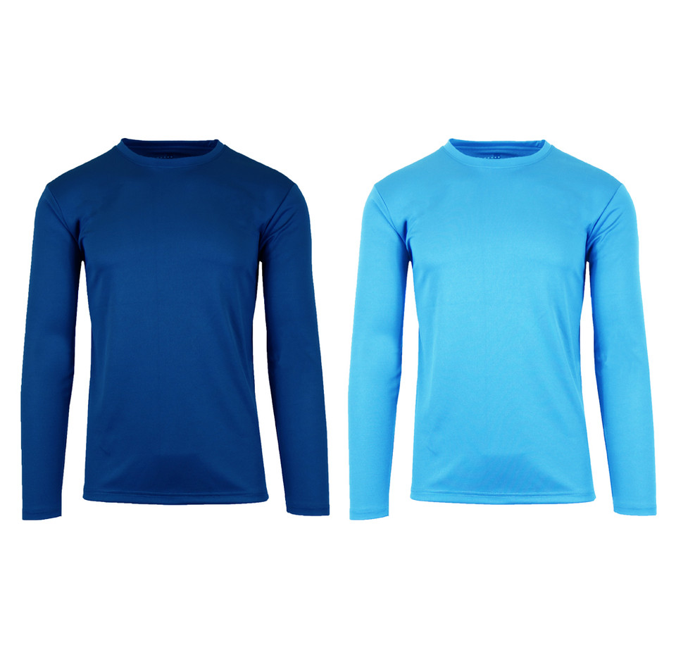 Men's Long Sleeve Moisture Wicking Sports Tee (2-Pack) product image