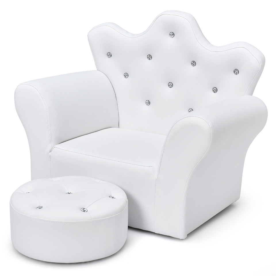 Kids' Princess Sofa Armchair with Ottoman product image