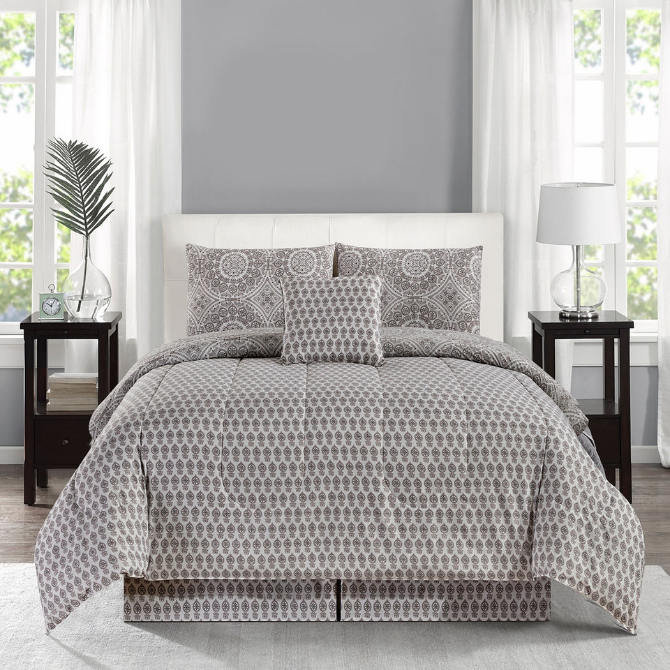 5-Piece Reversible Microfiber Bed Comforter Set product image