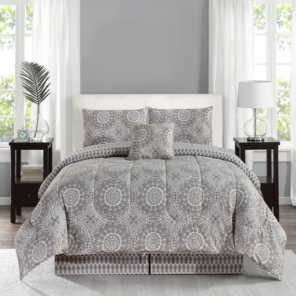 5-Piece Reversible Microfiber Bed Comforter Set product image