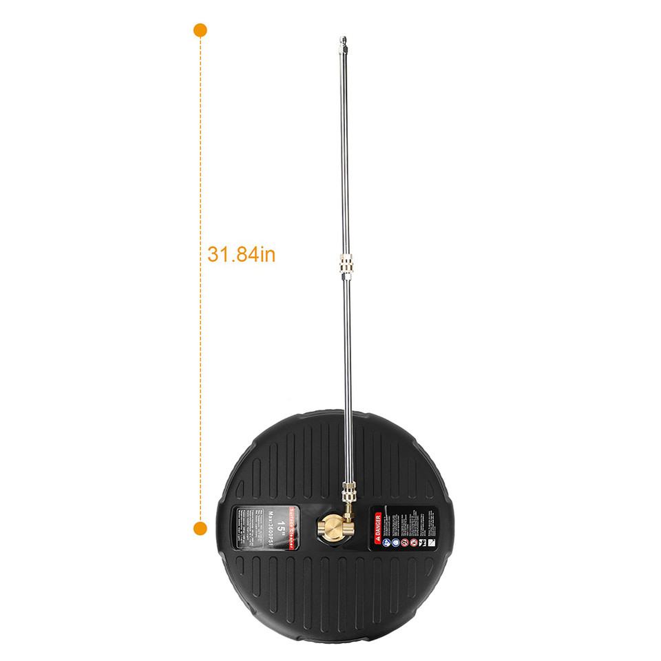 15-Inch Pressure Washer Surface Cleaner Attachment with Extension Wand product image