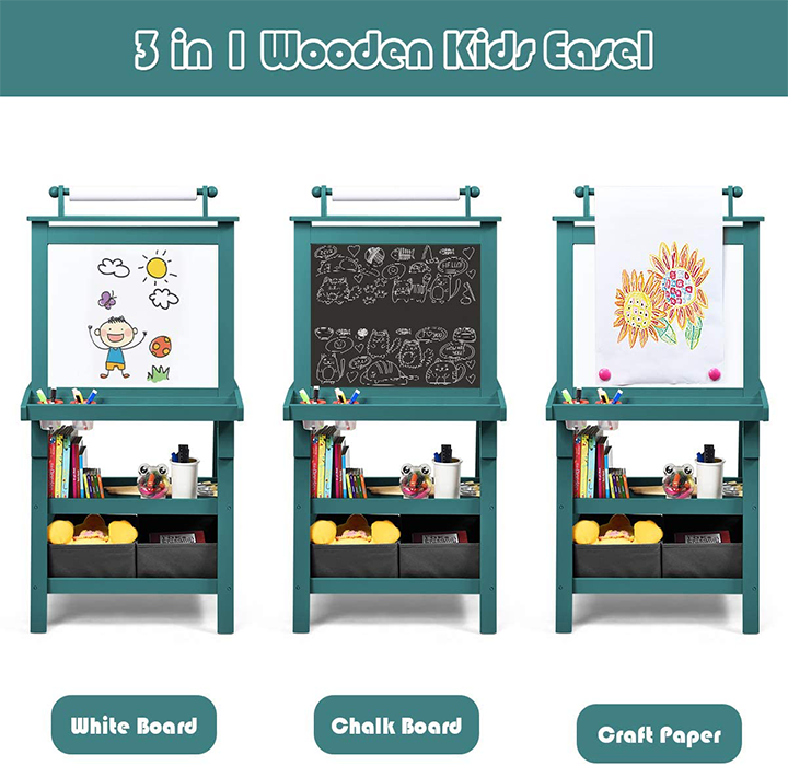 Kids' Double-Sided 3-in-1 Art Easel product image